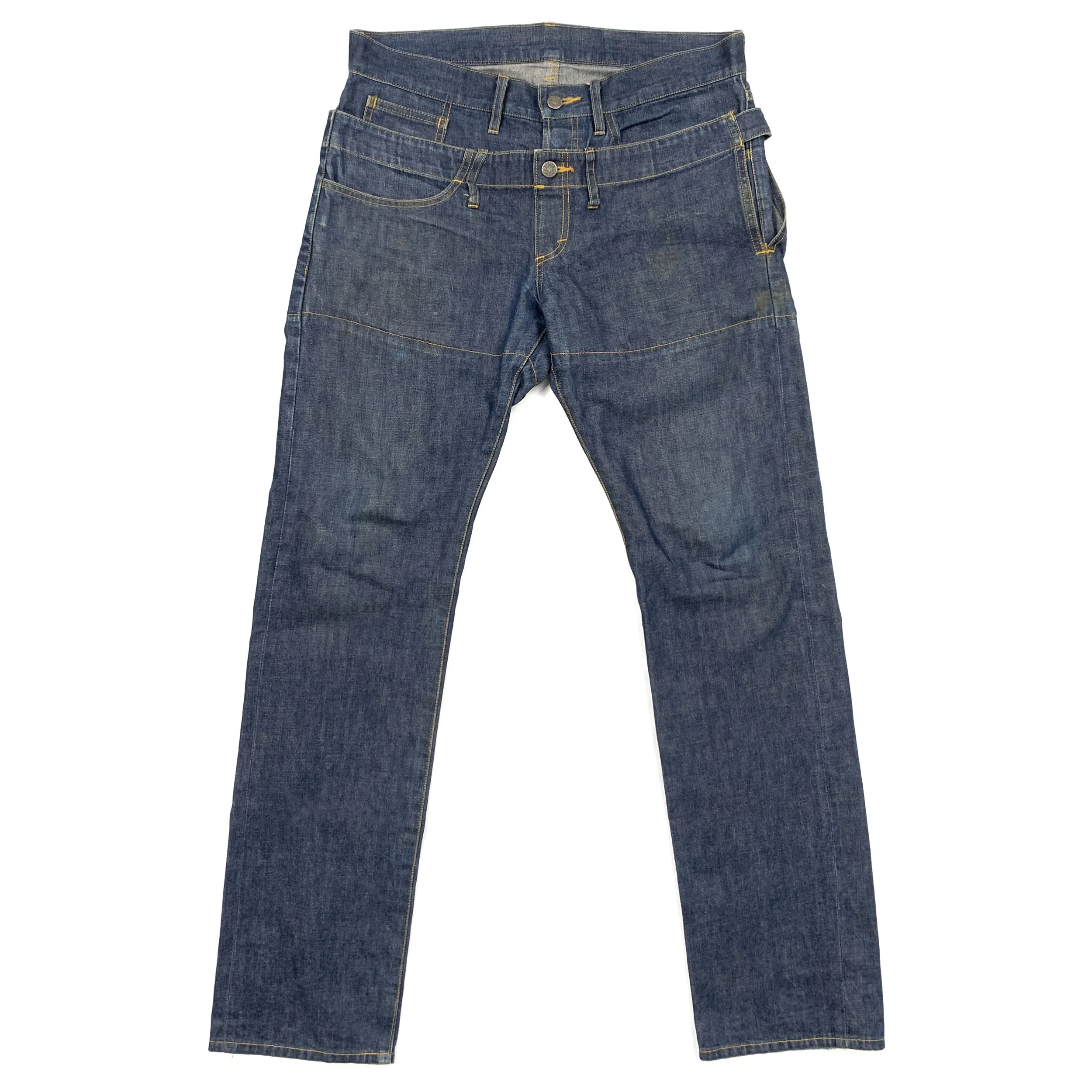 Cabane De Zucca Double Waist Jeans (3) — sickboyarchive.